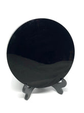 Load image into Gallery viewer, Black Obsidian Scrying Mirror (12cm)