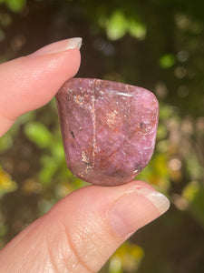 A Grade Natural Ruby Tumbled Stone #2