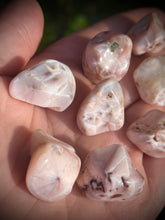 Load image into Gallery viewer, One (1) Rare Pink Natrolite 2-3 Cm Tumbled Stone
