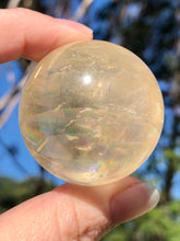 Load image into Gallery viewer, One (1) A Grade Optical Honey Calcite Sphere