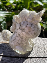 Load image into Gallery viewer, Hand Crafted White Howlite Crystal Resin Unicorn
