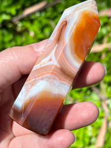 Top Quality Carnelian Geode Crystal Polished Point #1