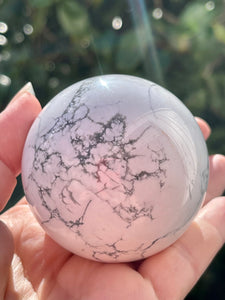 5.8 Cm White Howlite Sphere