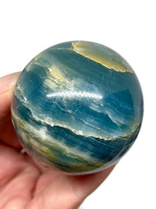 Premium Quality Blue Onyx Aquatine Calcite Sphere