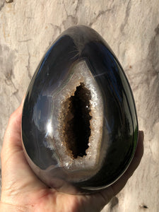 Extra Large A Grade Amethyst Cluster Geode Egg