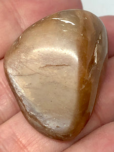 One (1) XL Peach Moonstone Tumbled Stone