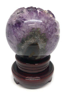Amazing AAA 10.9 Cm Amethyst Geode Crystal Sphere