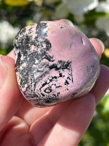 Large Pink Peruvian Rhodochrosite Polished Freeform Tumble Stone