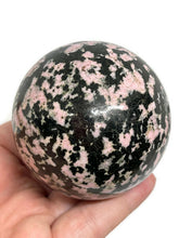 Load image into Gallery viewer, 6 Cm Speckled Pink Rhodonite Sphere