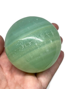 6 Cm Pistachio Calcite Sphere
