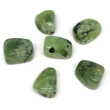 Load image into Gallery viewer, One (1) Large A Grade Rutilated Prehnite Tumbled Stone