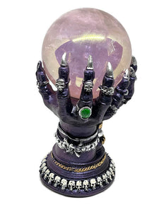 XXL Huge Angel Aura Rose Quartz Crystal Sphere in Spooky Monster Claws Premium Display Stand