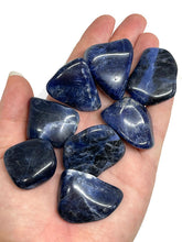Load image into Gallery viewer, One (1) Large A Grade Sodalite with Hypersthene Tumbled Stone