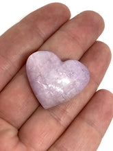 Load image into Gallery viewer, One (1) A Grade Pink Kunzite Crystal 2.5 to 3 Cm Heart