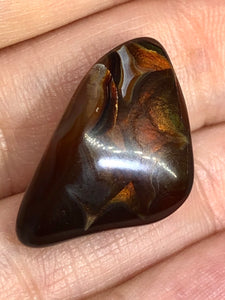 One (1) Tumbled Mexican Fire Agate Specimen