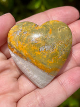 Load image into Gallery viewer, Indonesian Bumblebee Jasper Puffy Heart #6