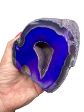Load image into Gallery viewer, Extra Large Sparkling Purple Agate Druze Geode Cave #4