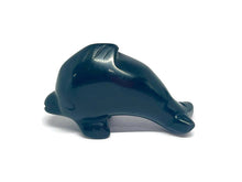 Load image into Gallery viewer, 2” Black Agate Dolphin Carving