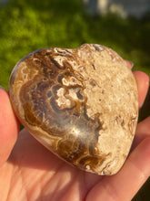 Load image into Gallery viewer, 7.7 Cm Polished Aragonite Heart with Natural Caverns inside