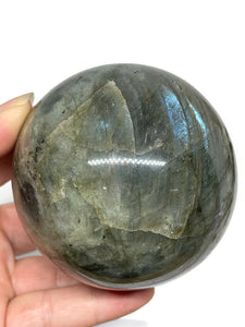 Large 7.3 cm Purple Flash Labradorite Sphere